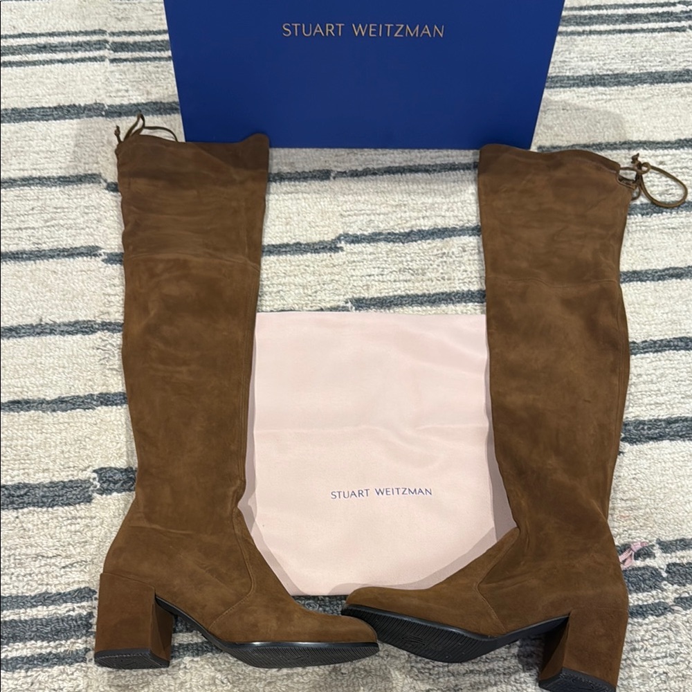 Stuart Weitzman Women's Brown Over-the-Knee Boots